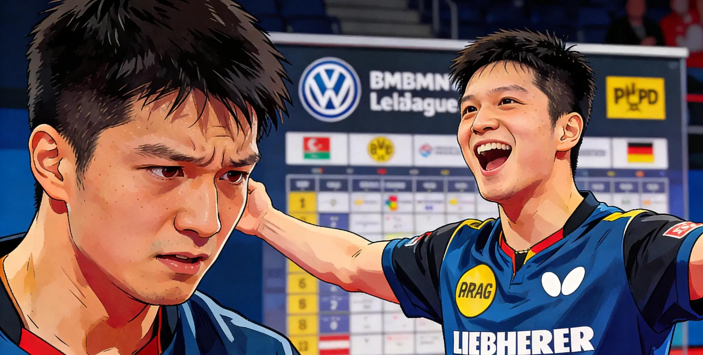 德国队横扫英格兰队，樊振东统治全场